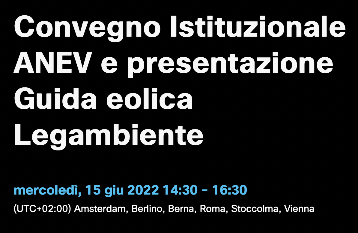 Eolico per affrontare la crisi energetica